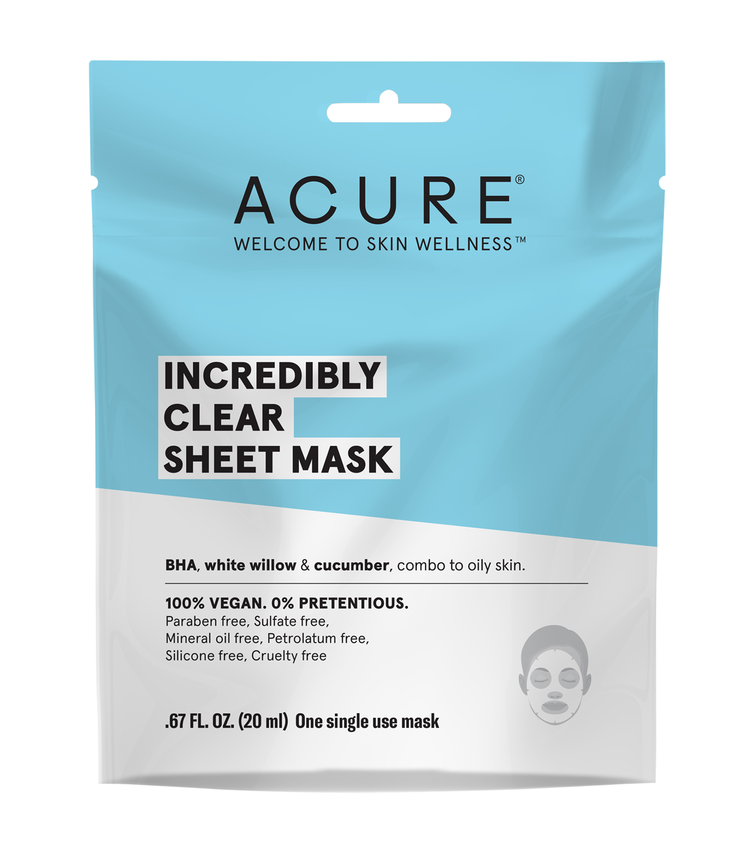 Acure Organics INCREDIBLY CLEAR SHEET MASK  1
