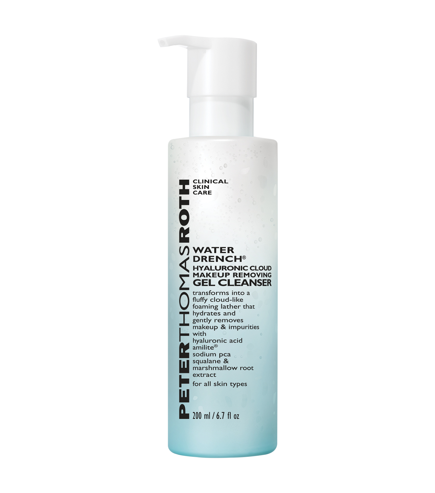 PETER THOMAS ROTH Water Drench Hyaluronic Cloud Makeup Removing Gel Cleanser PETER THOMAS ROTH Water Drench Hyaluronic Cloud Makeup Removing Gel Cleanser 1