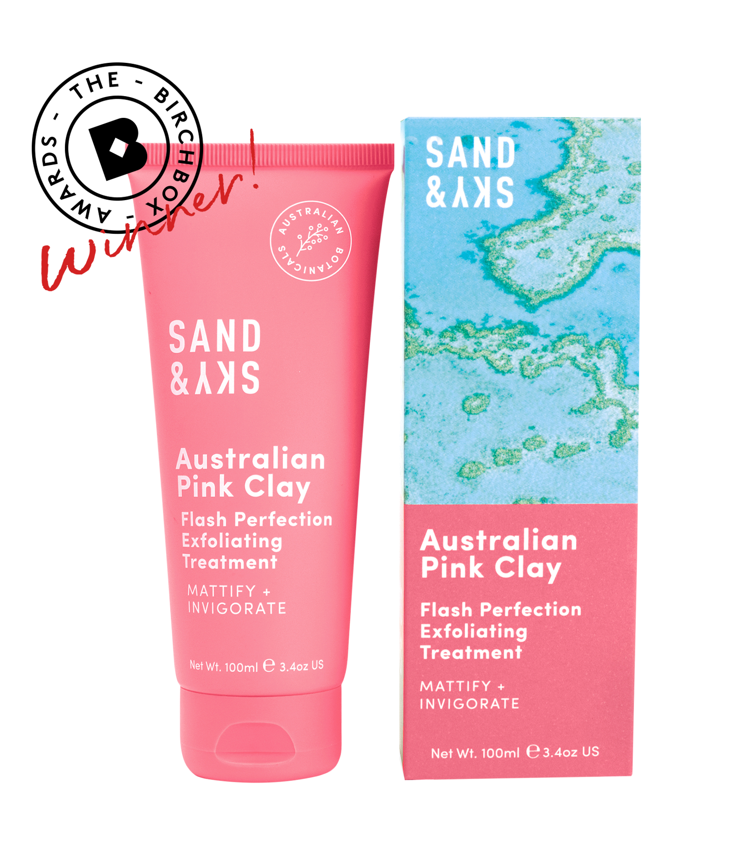 SAND & SKY Australian Pink Clay - Flash Perfection Exfoliating Treatment SAND & SKY Australian Pink Clay - Flash Perfection Exfoliating Treatment 1